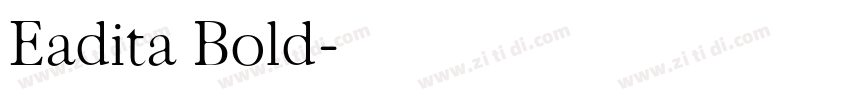 Eadita Bold字体转换